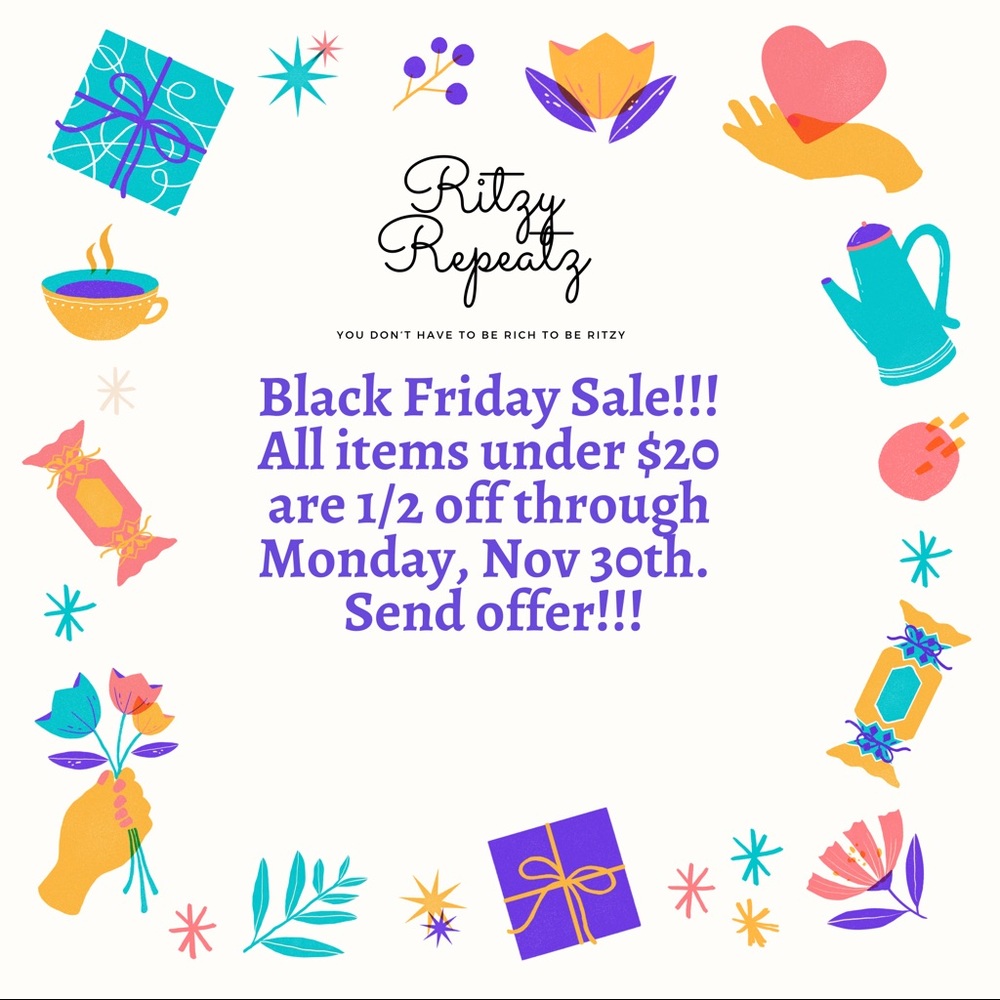 Black Friday Half Off Sale!